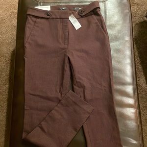 Women’s Loft The Perfect Skinny Maroon Dress Pant